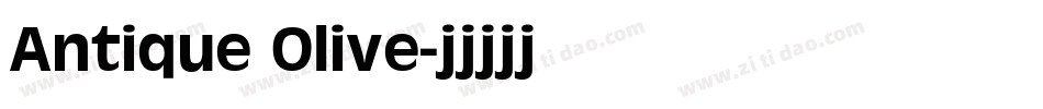 Antique Olive字体转换